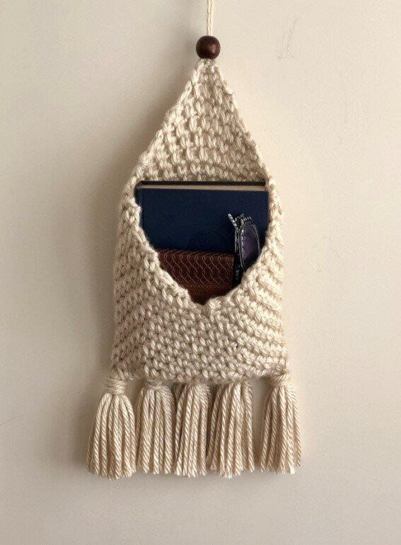 crochet boho wall hanging 6