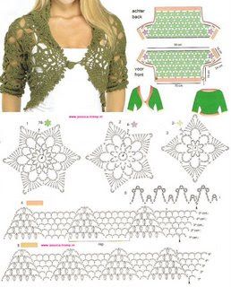 crochet bolero graphics for women 2