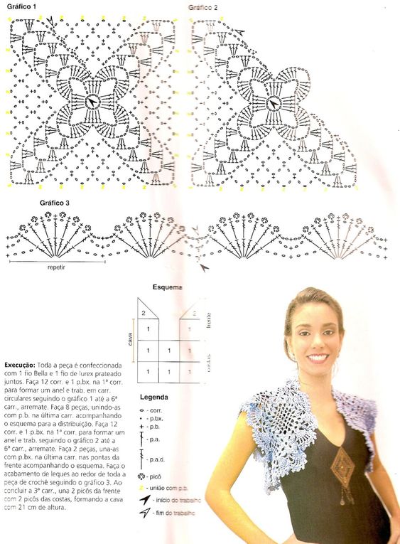 crochet bolero graphics for women 4