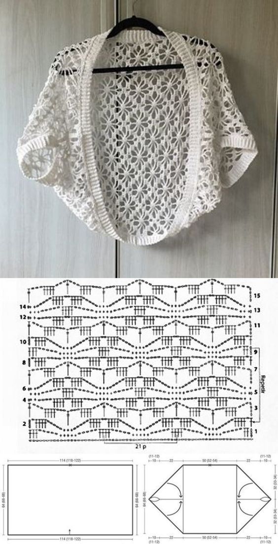 The Most Beautiful Crochet Bolero Graphics For Women