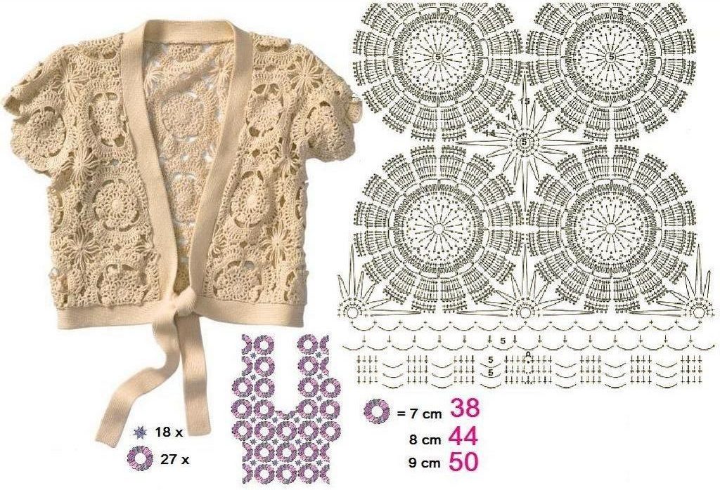 crochet bolero tutorial ideas