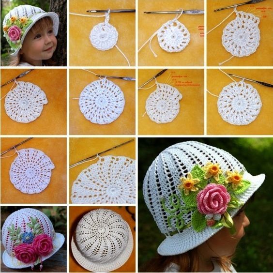 crochet bonnet summer 3