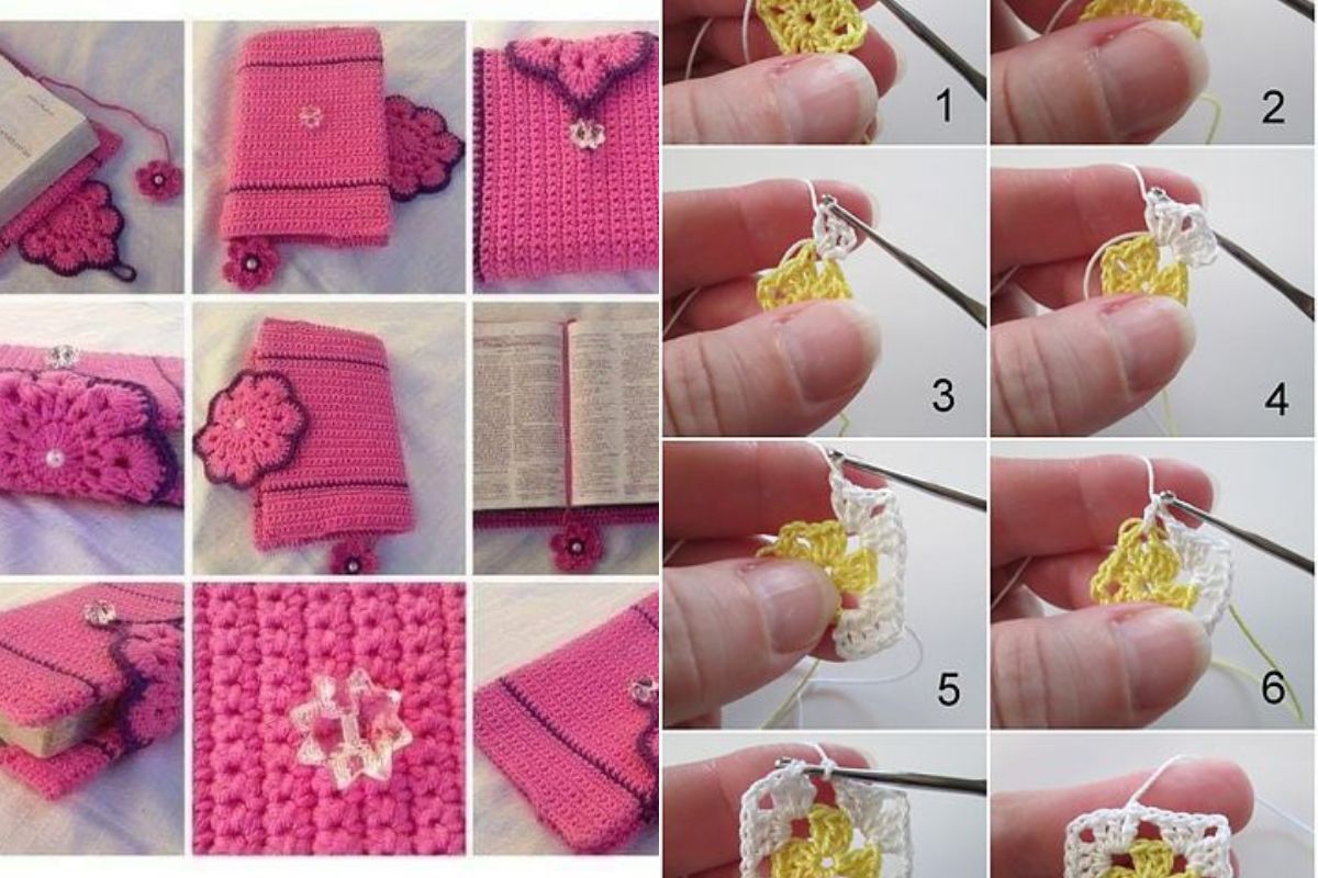 crochet book cover 10