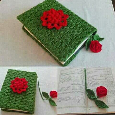 crochet book cover 3