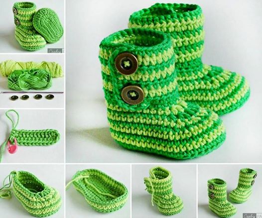 crochet booties