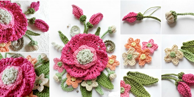 crochet bouquet flower