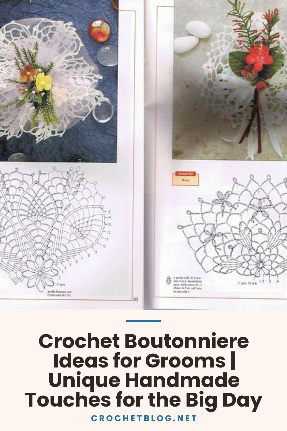 Crochet Boutonniere Ideas for Grooms | Unique Handmade Touches for the Big Day