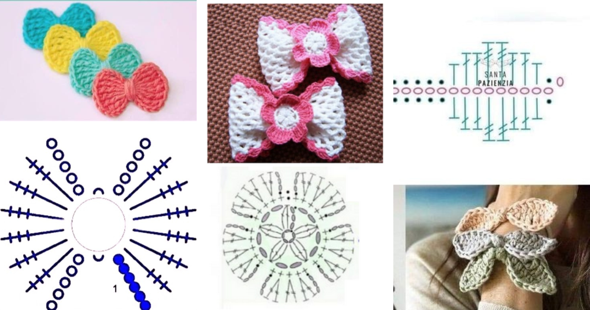 crochet bows with patterns 1