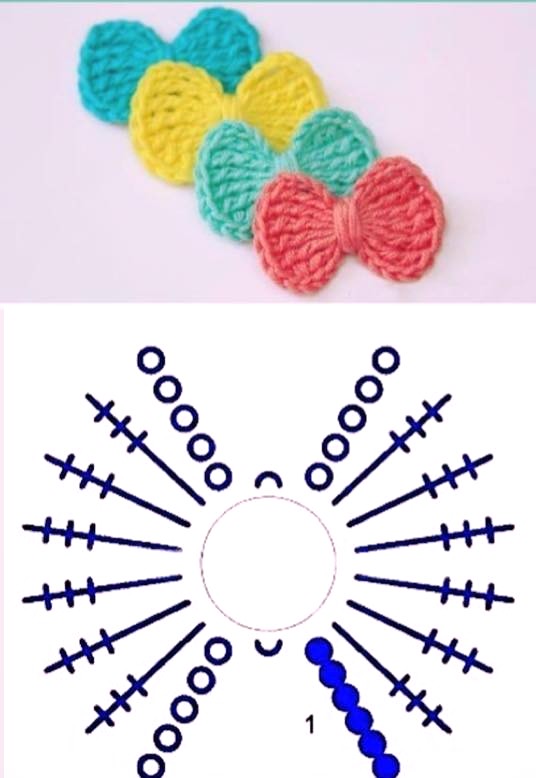 crochet bows with patterns 10