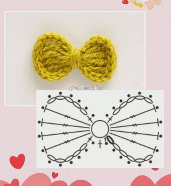 crochet bows with patterns 12