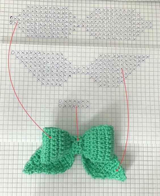 crochet bows with patterns 4