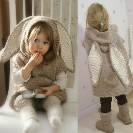 crochet bunny ears jacket ideas 4
