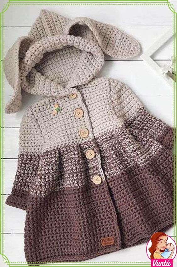 crochet bunny ears jacket ideas 5