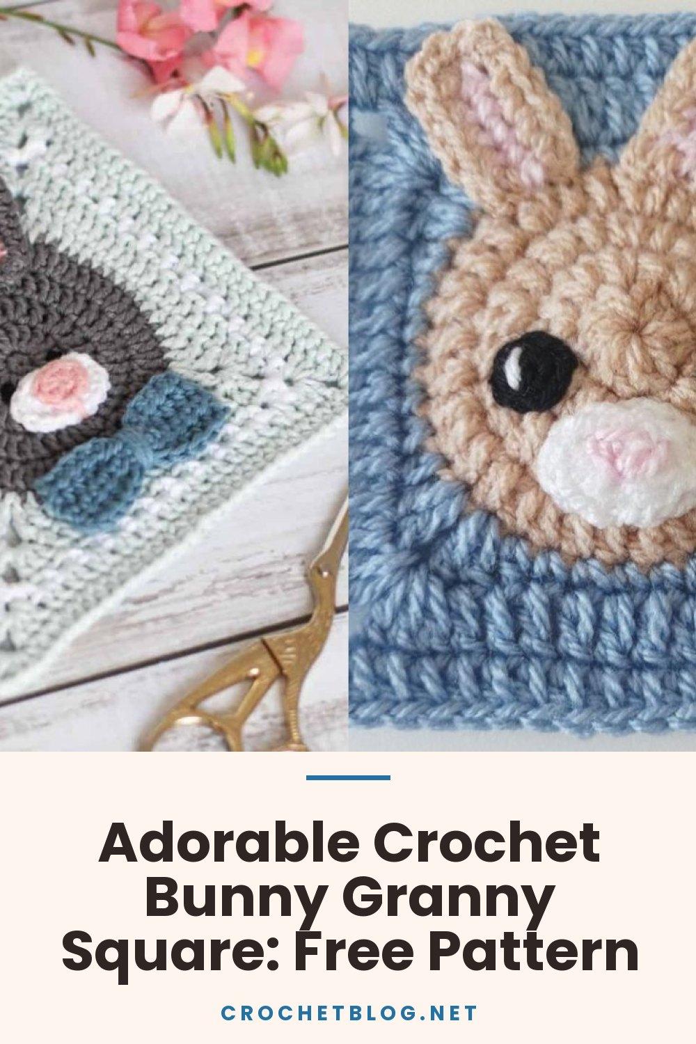 Adorable Crochet Bunny Granny Square: Free Pattern