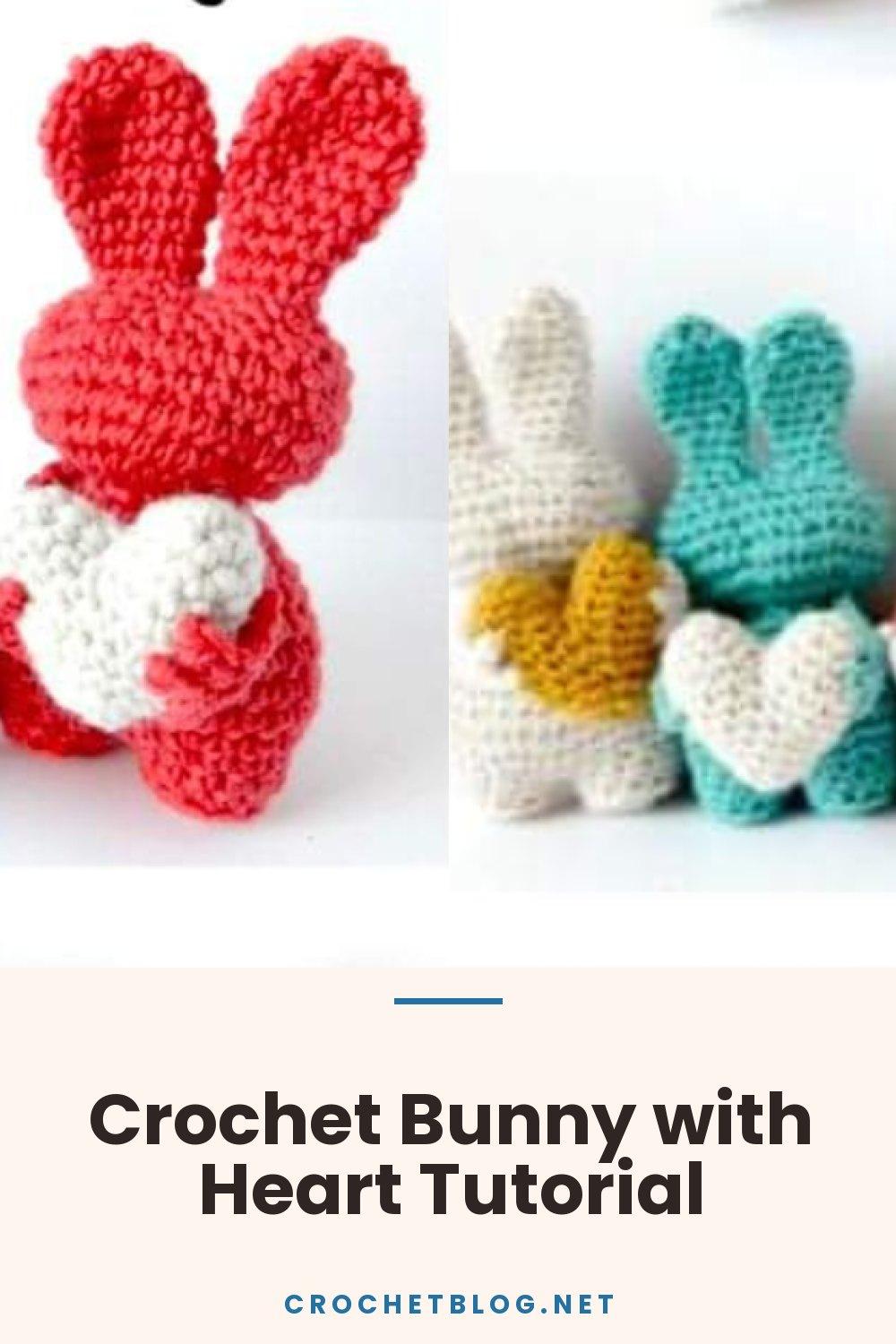 Crochet Bunny with Heart Tutorial