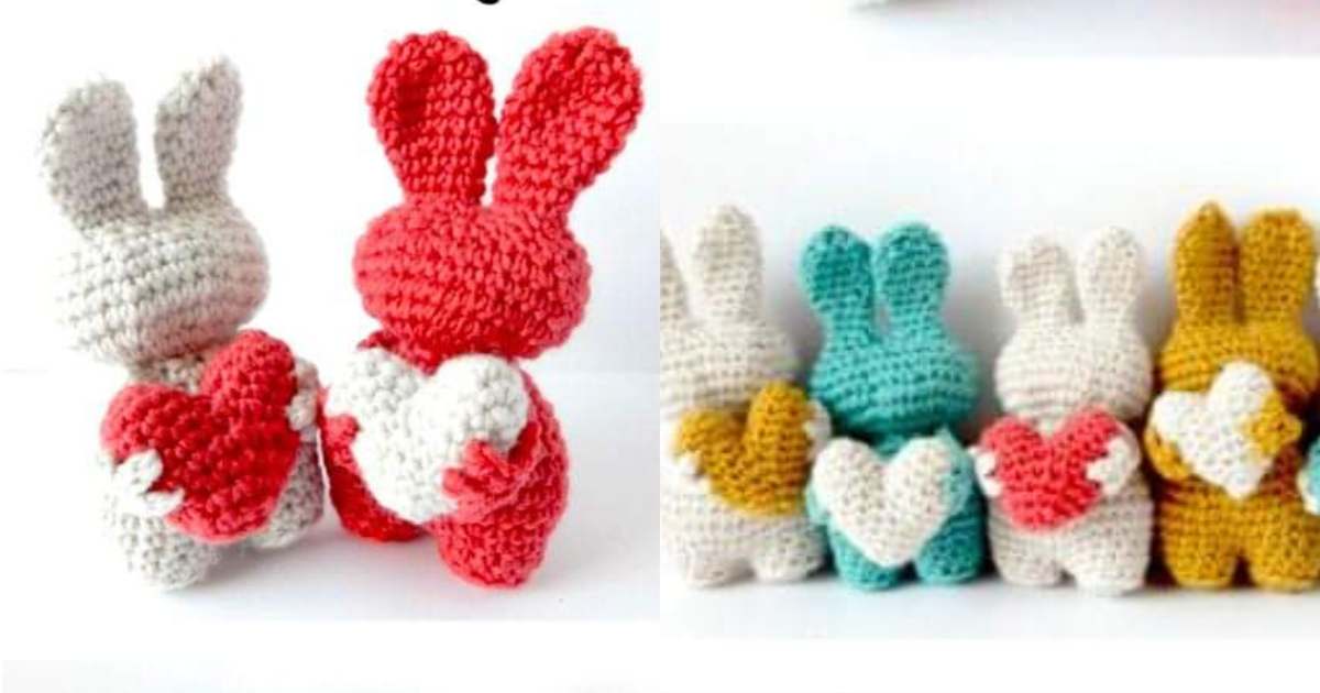 crochet bunny with heart tutorial