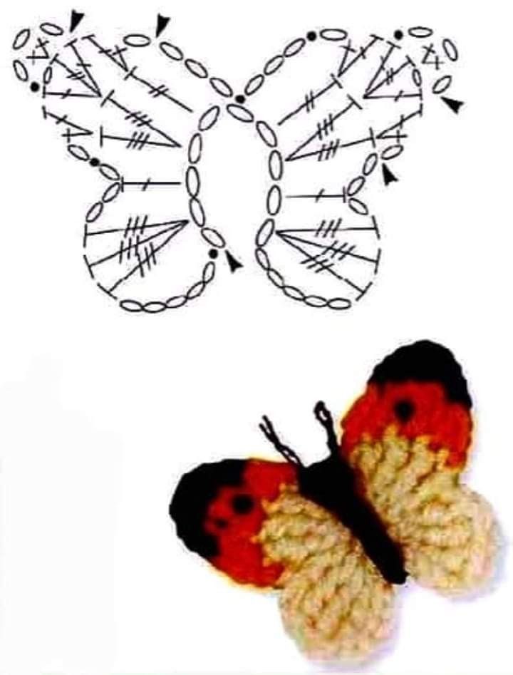 crochet butterfly ideas with graphics 1