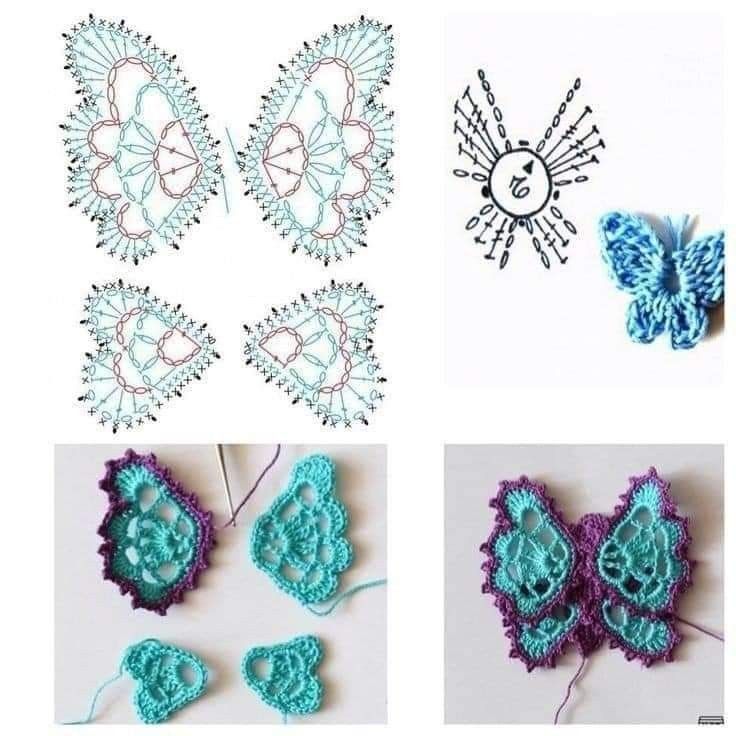 crochet butterfly ideas with graphics 5