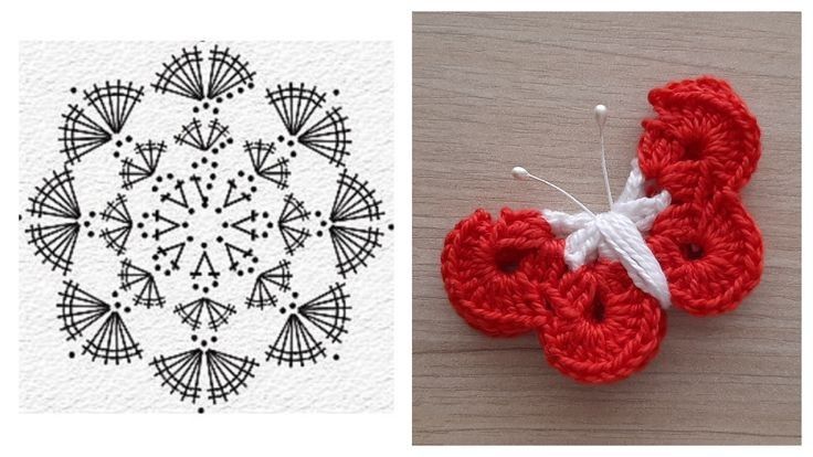 crochet butterfly ideas with graphics 6