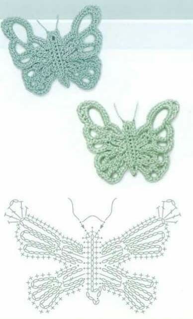 crochet butterfly ideas with graphics 9