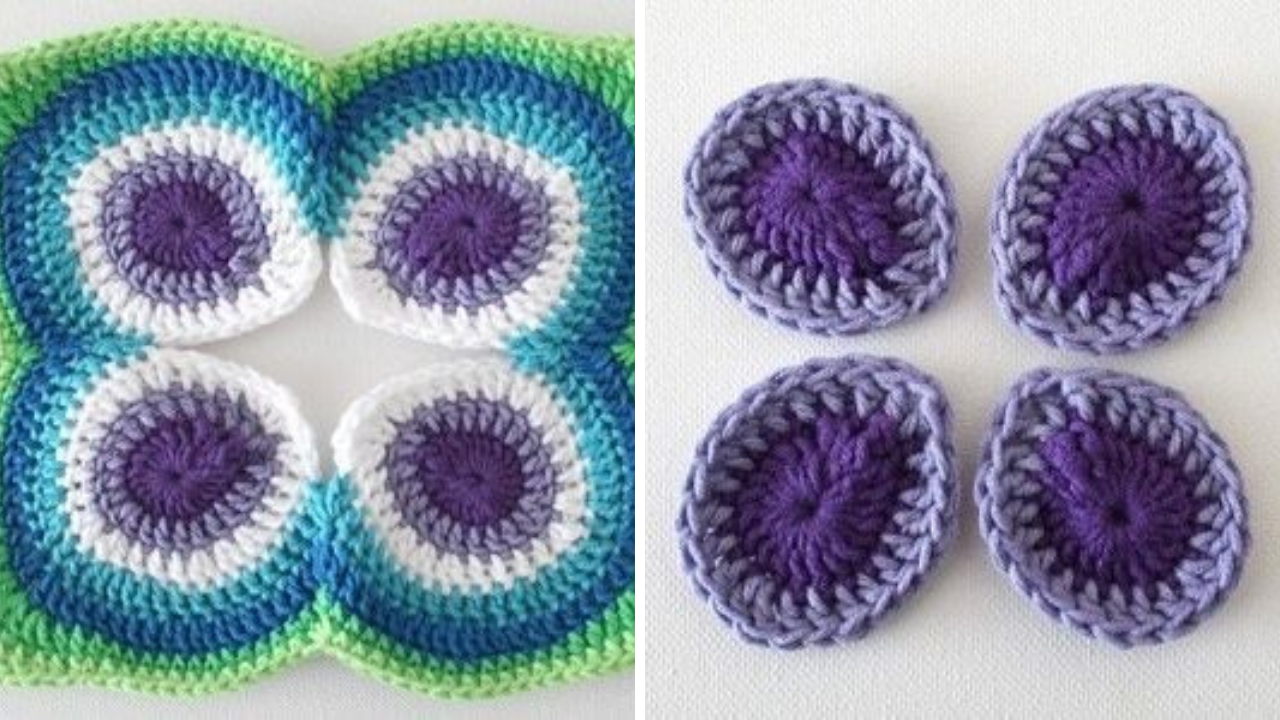 crochet butterfly mandala