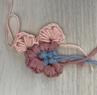 crochet butterfly step by step 4