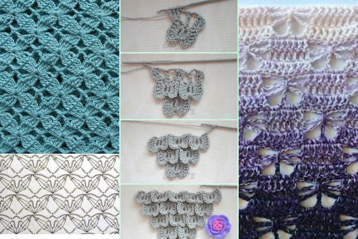 crochet butterfly stitch patterns