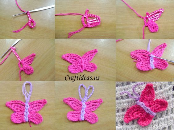 crochet butterfly tutorial
