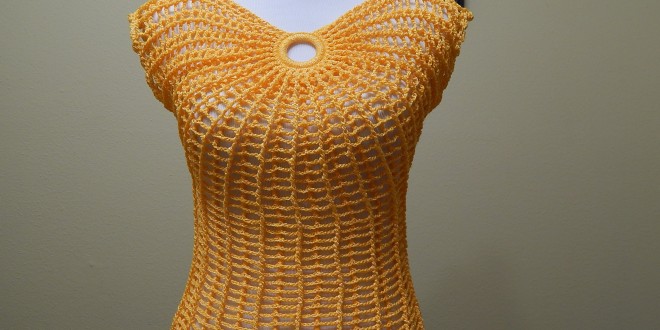 crochet butterflye blouse