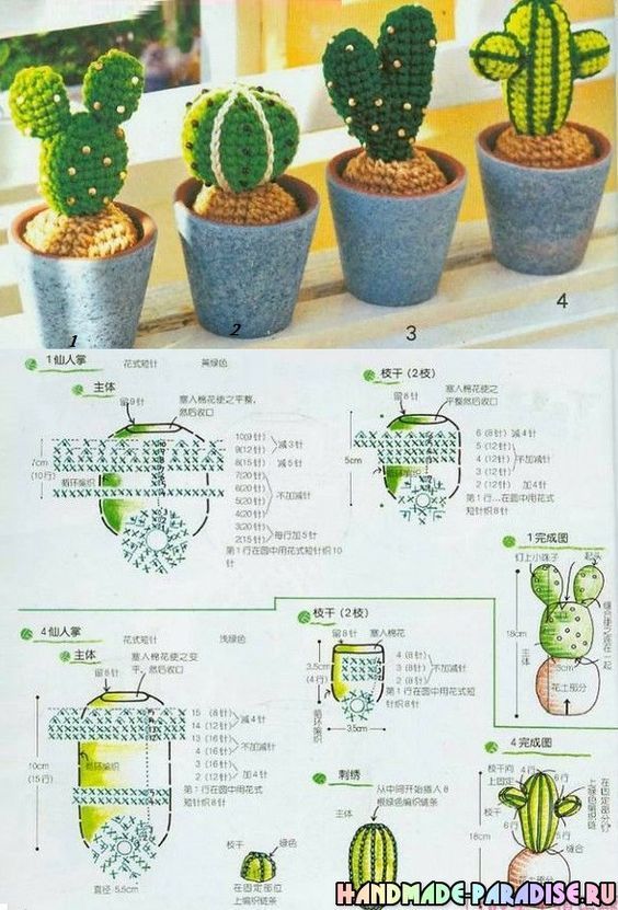 crochet cactus ideas 16