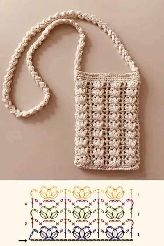 crochet cell phone bag 1