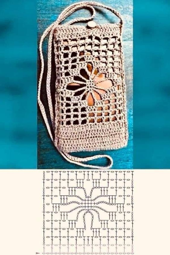 crochet cell phone bag 5