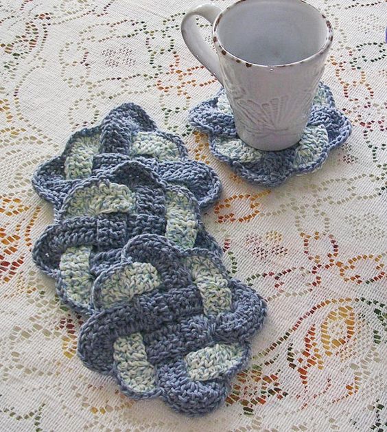 crochet celtic coasters tutorial ideas 5