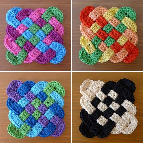 crochet celtic coasters tutorial ideas 8