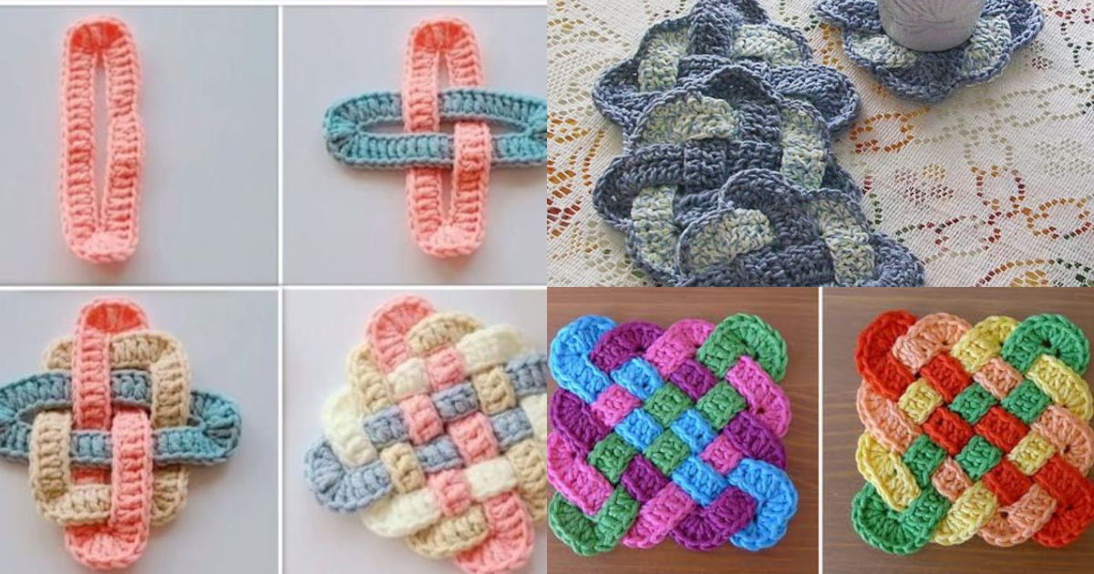 crochet celtic coasters tutorial ideas