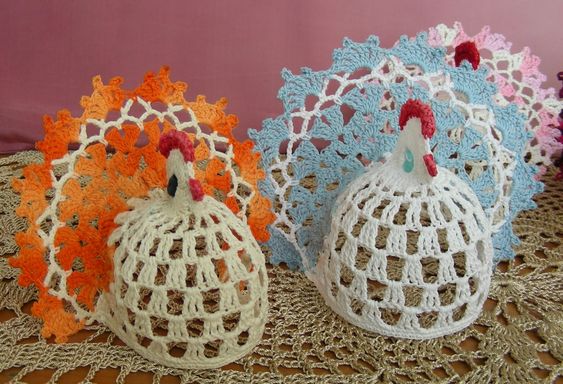 crochet chickens to use in your decor 10