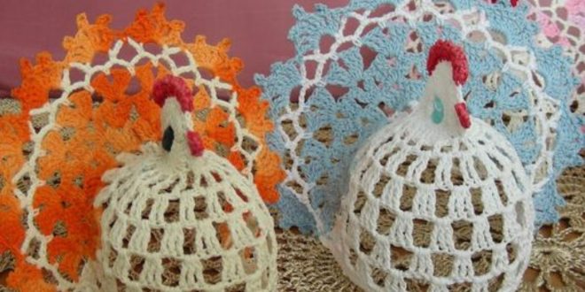crochet chickens to use in your decor 11