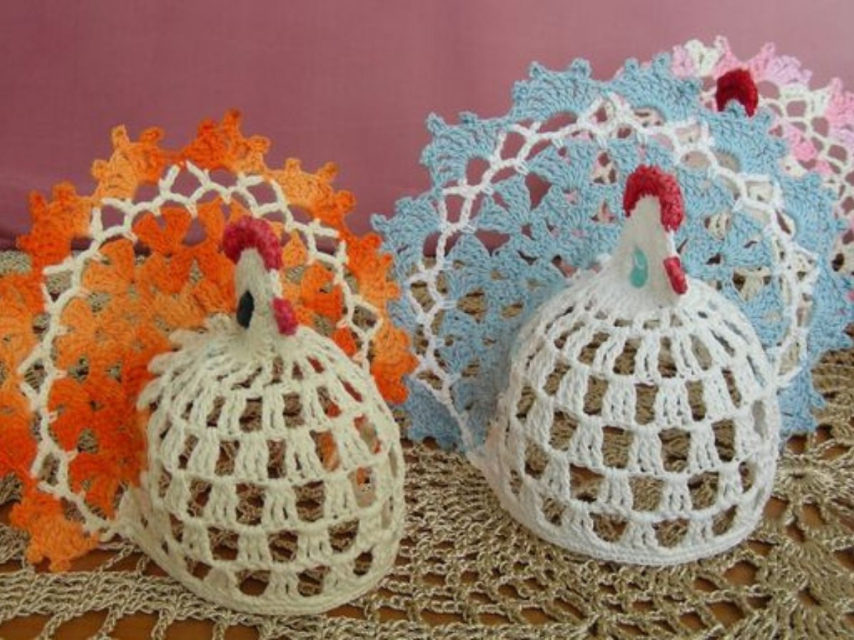 crochet chickens to use in your decor 11