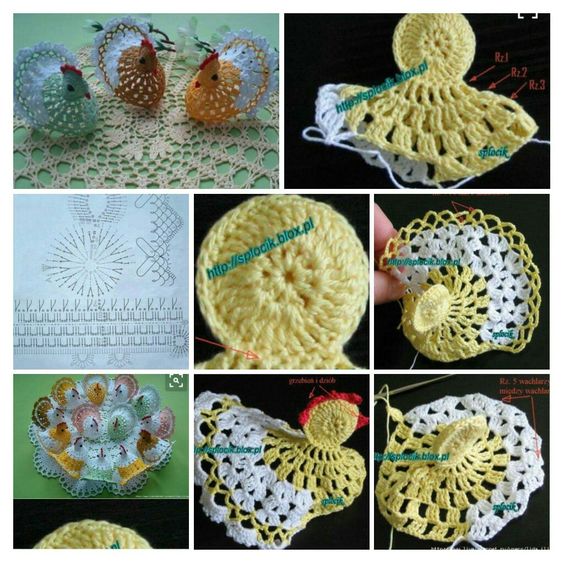 crochet chickens to use in your decor 2