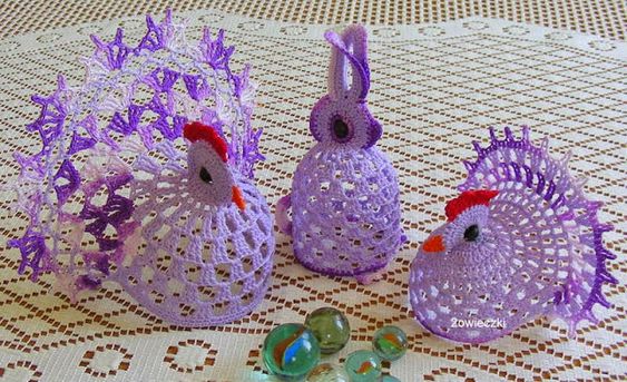 crochet chickens to use in your decor 7