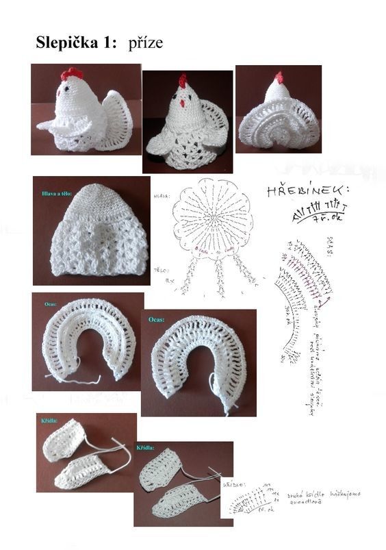 crochet chickens to use in your decor 8