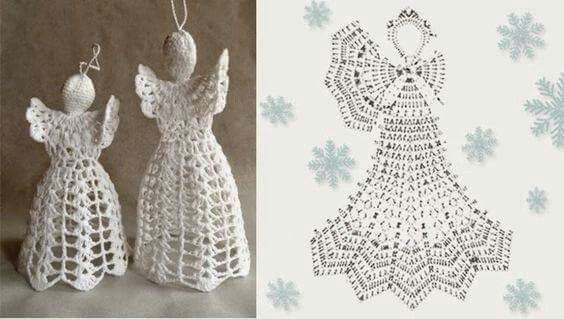 crochet christmas angel graphics 2