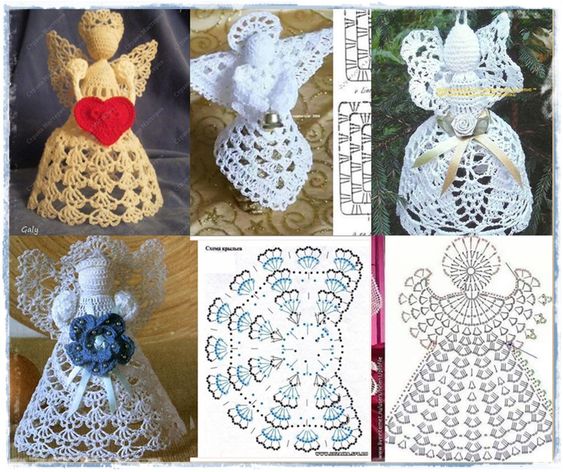 crochet christmas angel graphics 4