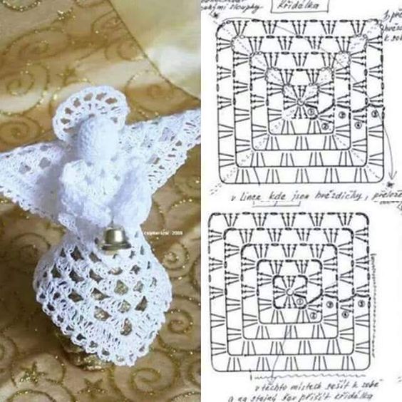 crochet christmas angel graphics 6