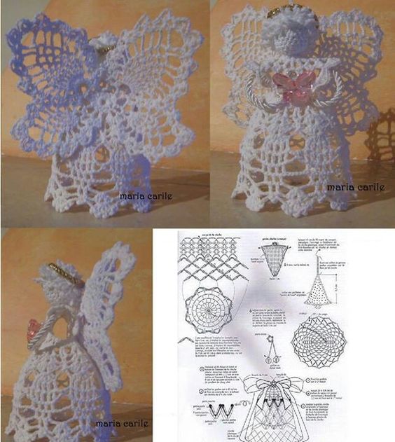 crochet christmas angel graphics