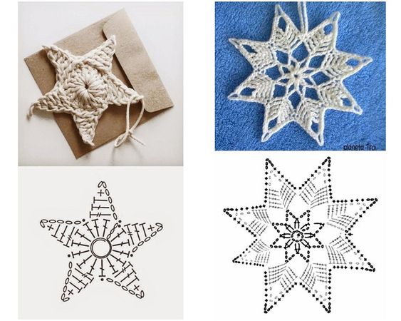 crochet christmas appliques with graphic 10