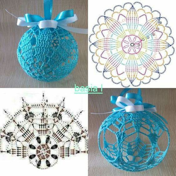 crochet christmas ball ornaments 3