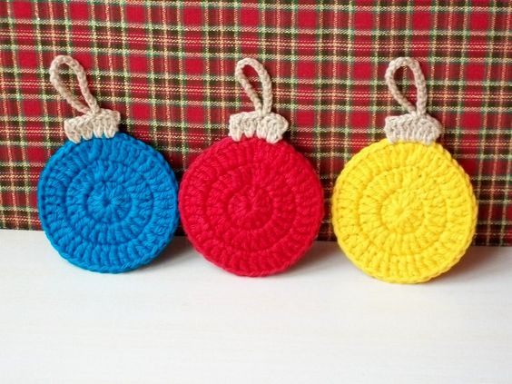 crochet christmas ball ornaments