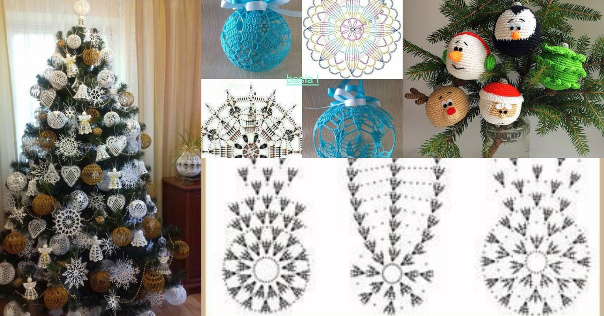 crochet christmas ball ornaments