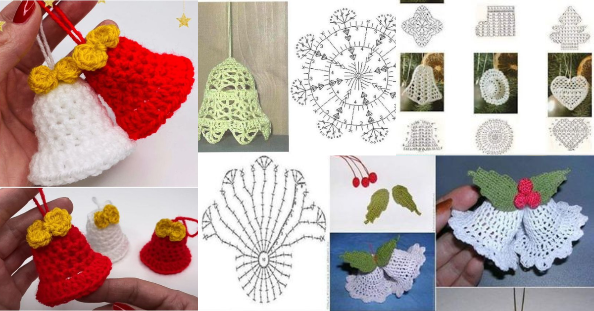 crochet christmas bells graphics